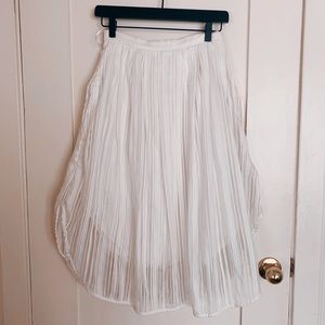 Vivian Chan white skirt